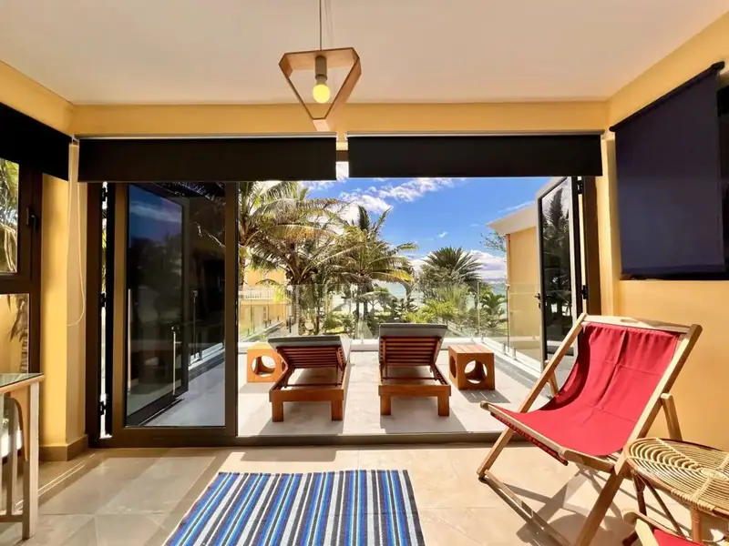 View over the lagoon from the Coco bungalow, Palmar Bay