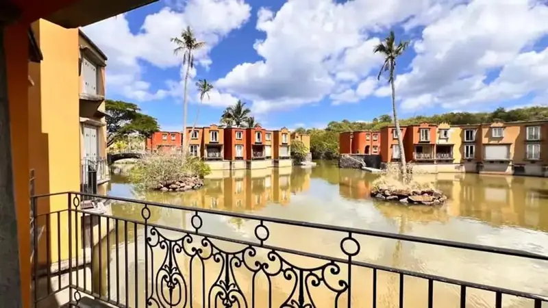 View over the canals from villa Cardamone, Port-Chambly